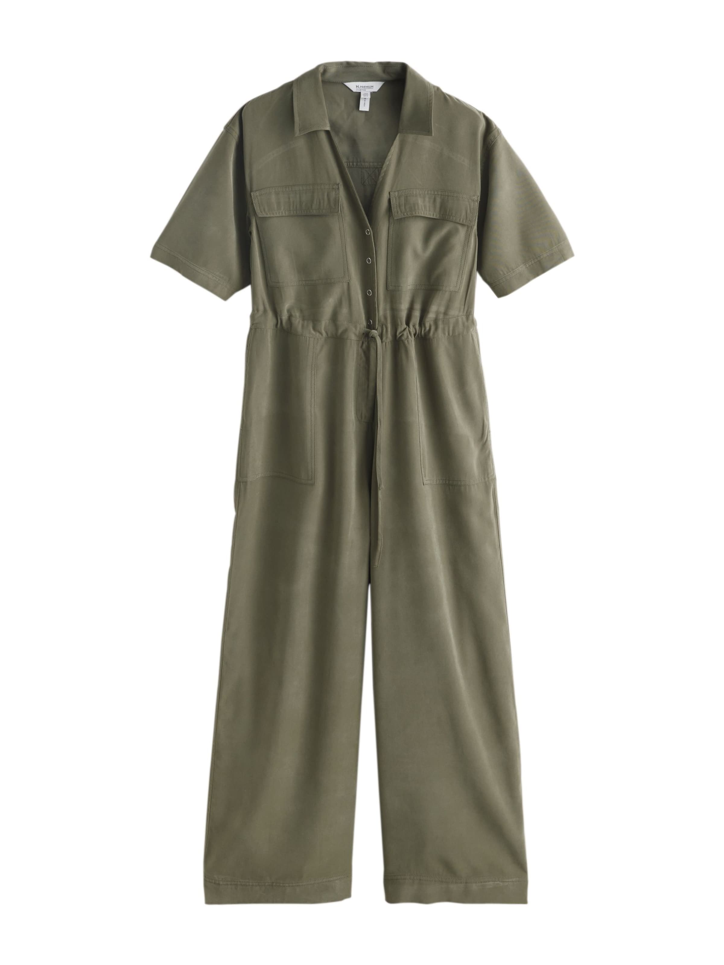 Next Jumpsuit in Groen: voorkant