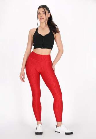 faina Athlsr Skinny Sports trousers in Red