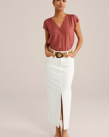 WE Fashion Bluse i brun