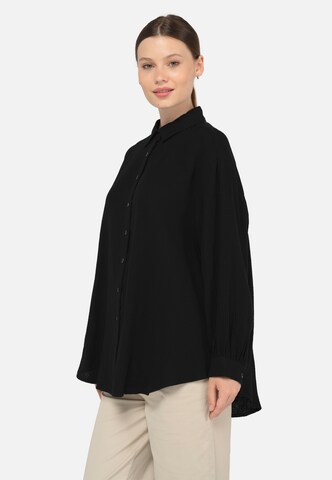 FRESHLIONS Regular fit Blouse 'Honari' in Black