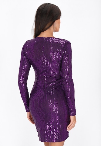 Robe de cocktail faina en violet