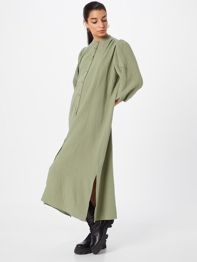 Rochie tip bluză 'Mirella' mbym pe verde deschis, Vizualizare model
