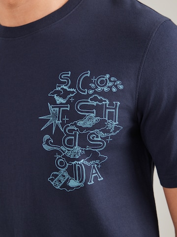 SCOTCH & SODA T-shirt i blå
