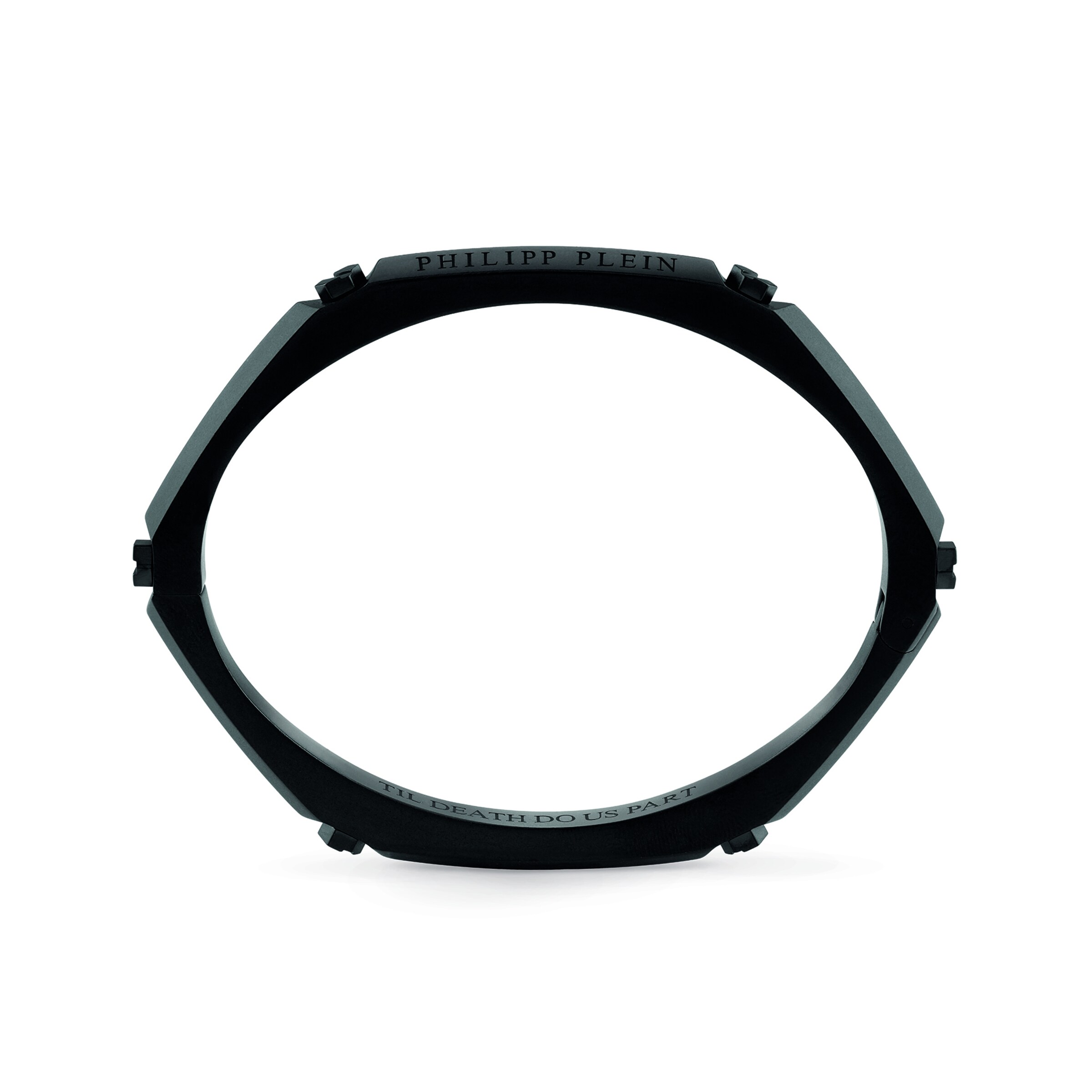 Philipp Plein Jewellery Bracelet 'The Plein Cuff' in Black