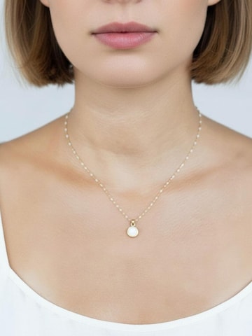 Sergio Engel Kette 'Beach Kette 01 Farbig akzentuierte Stahlkette mit Natursteinanhänger'‌‌‌‌‌‌ in Weiß