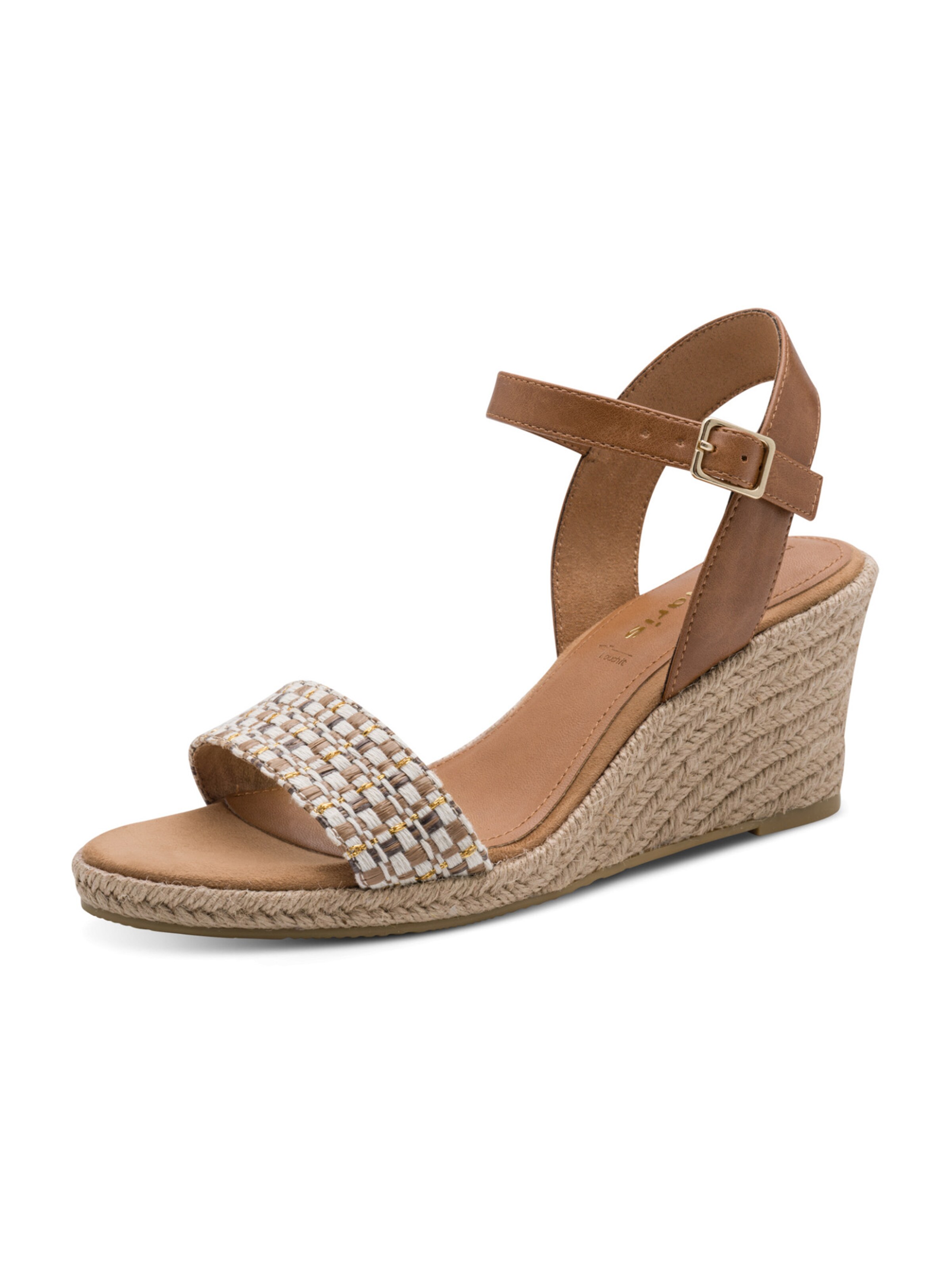 Sandales Tamaris en marron : devant