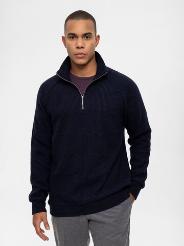 Antioch Sweater in Blue: front