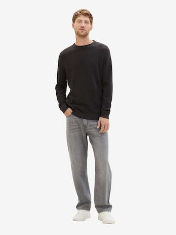 TOM TAILOR Pullover in Schwarz