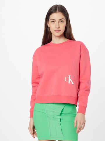 Calvin Klein Jeans Sweatshirt in Pink: predná strana