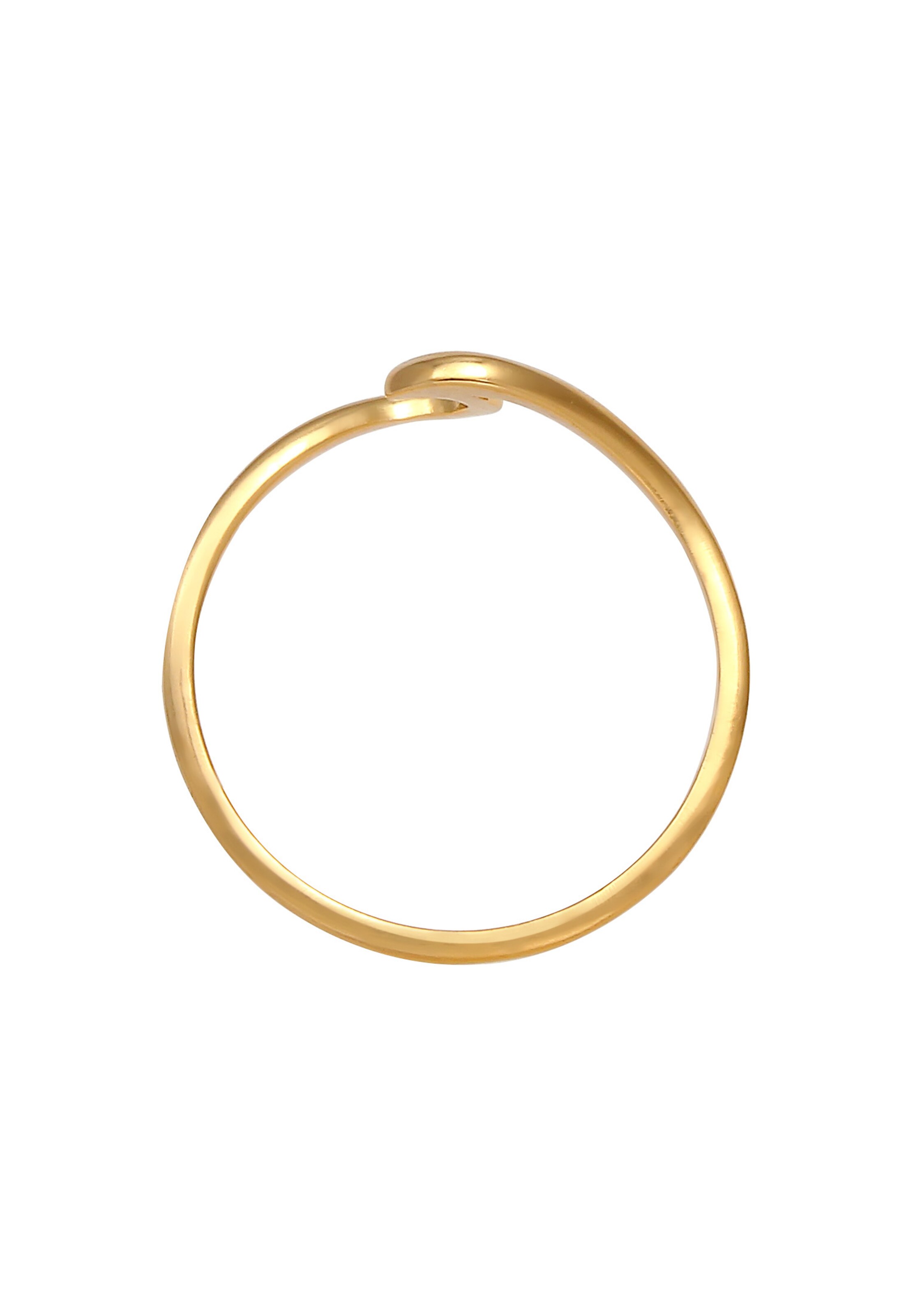 ELLI PREMIUM Ring 'Wellen' in Gold