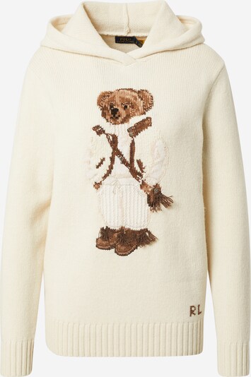 Polo Ralph Lauren Pullover in creme / dunkelbraun, Produktansicht