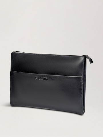 NEGOTIA Leather Laptop bag 'Notion 14 inch' in Black