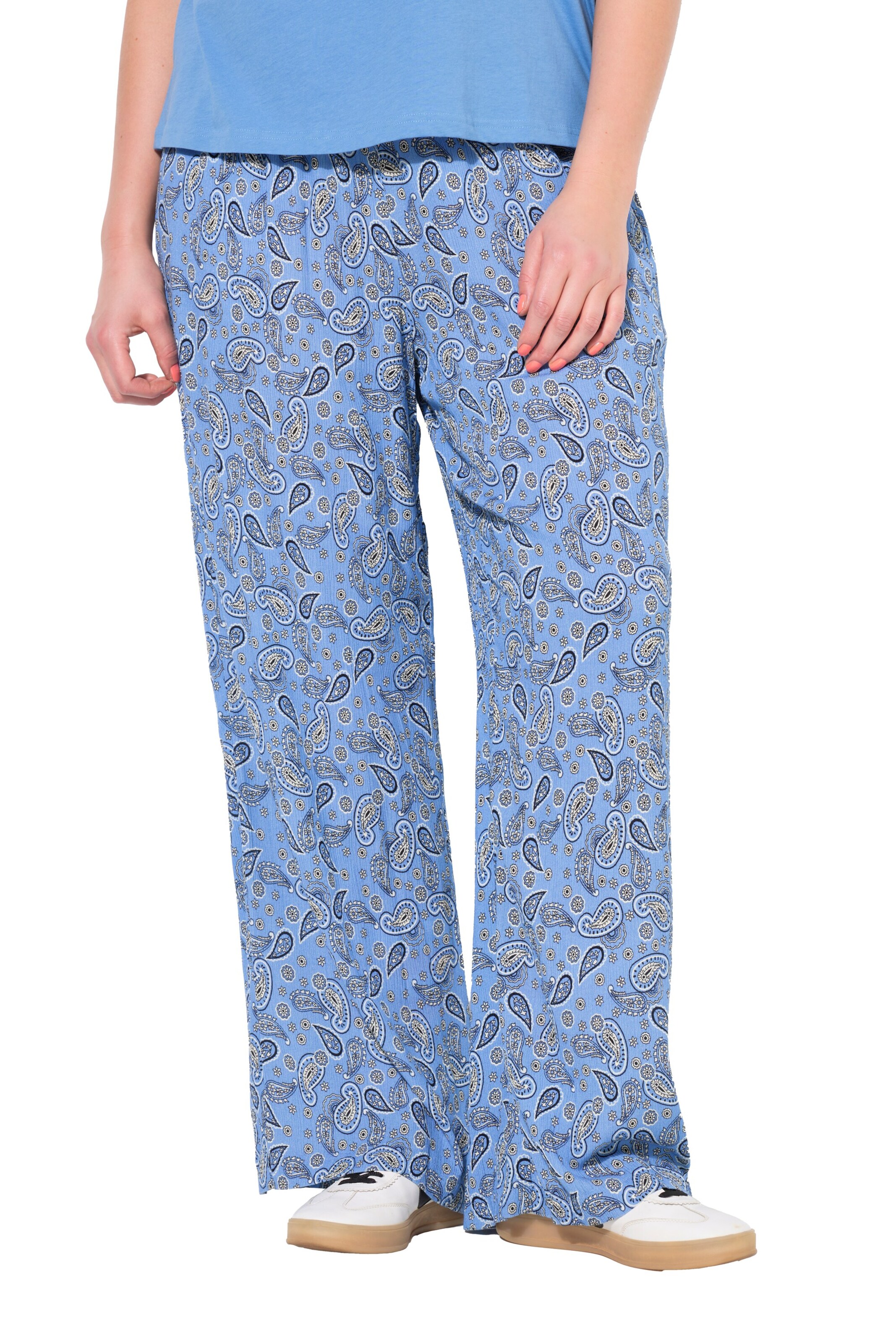 Studio Untold Wide Leg Schlupfhose in Blau: Vorderseite