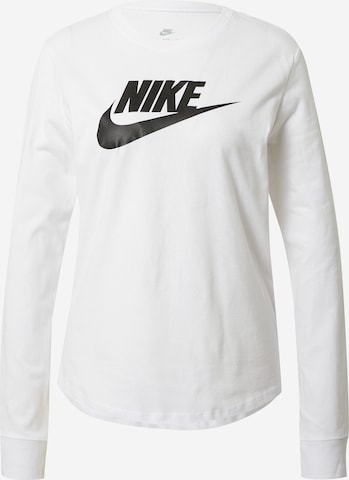 Nike Sportswear Тениска в бяло: отпред