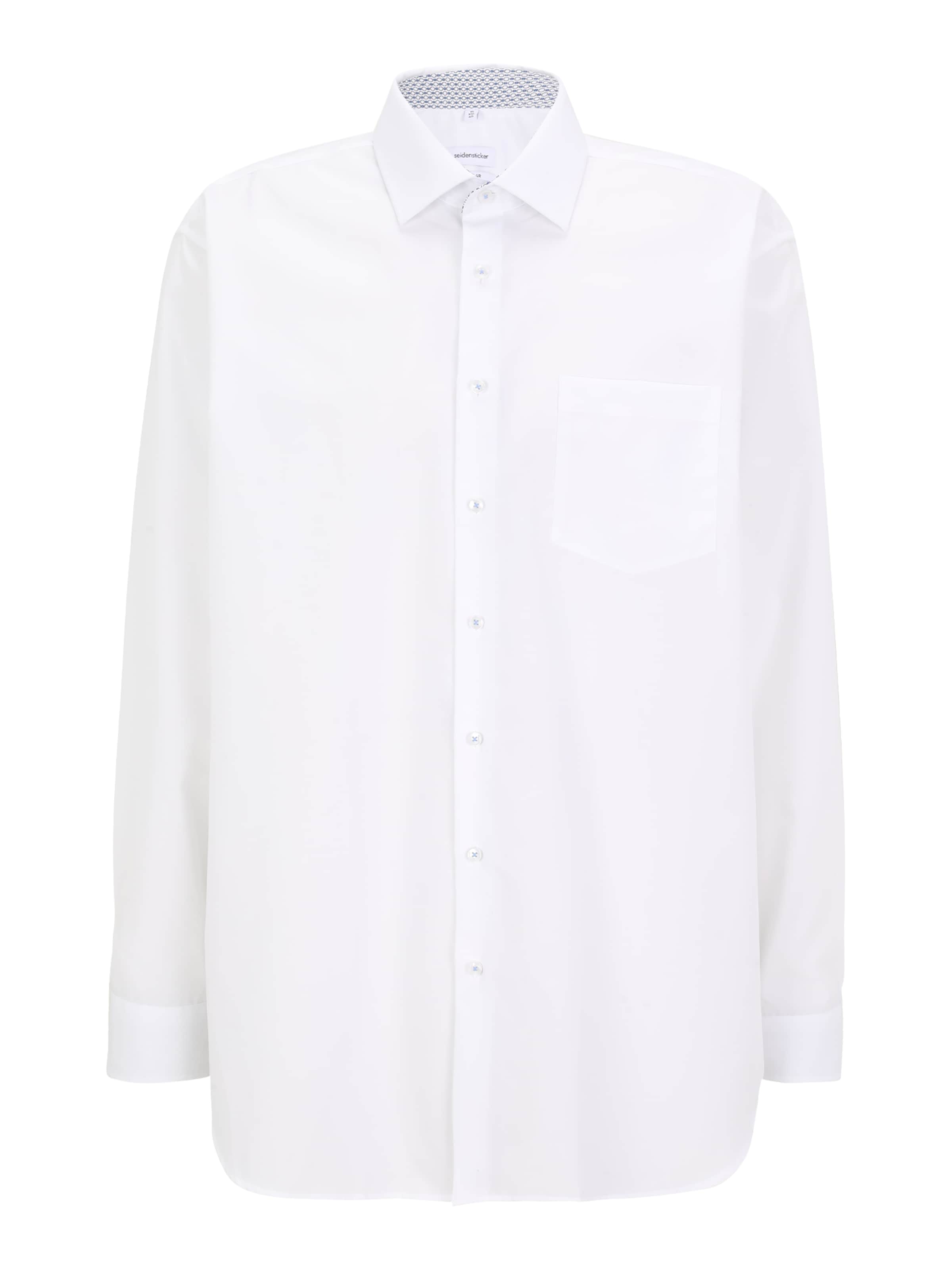 SEIDENSTICKER Regular fit Бизнес риза в бяло: отпред