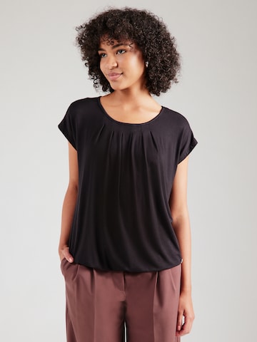 ZABAIONE - Camiseta 'Mi44nou' en negro: frente