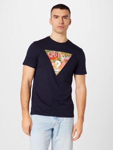 GUESS T-Shirt in Blau: Vorderseite