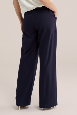 WE Fashion Обычный Плиссированные брюки в Синий