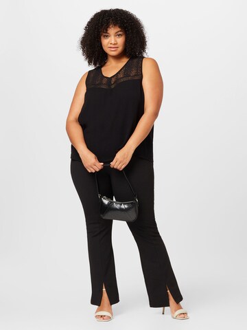 ABOUT YOU Curvy - Top 'Jasmin' en negro