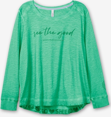 SHEEGO Shirt in Groen: voorkant