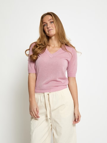 Top 'Milla' di minus in rosa: frontale