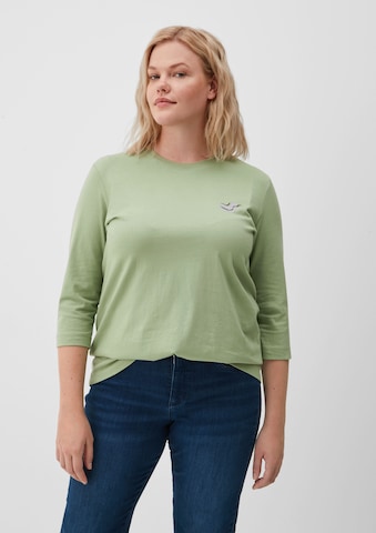 TRIANGLE Shirt in Groen: voorkant