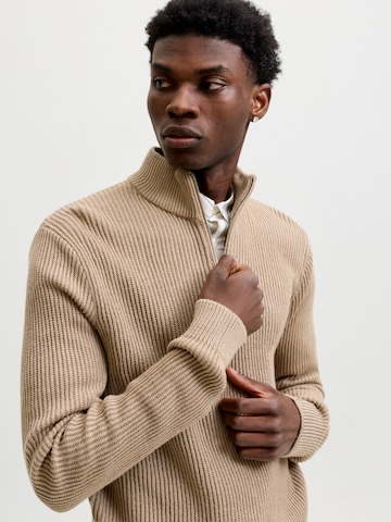 Pulover 'JJPANNEL' de la JACK & JONES pe maro