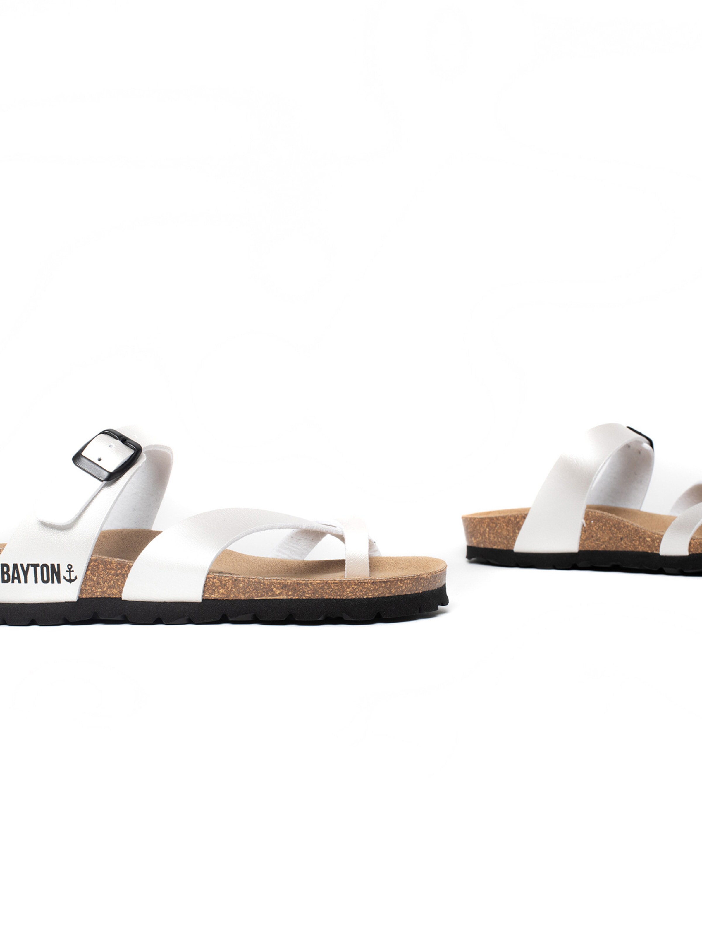 Bayton Pantoletter 'Diane' i hvid