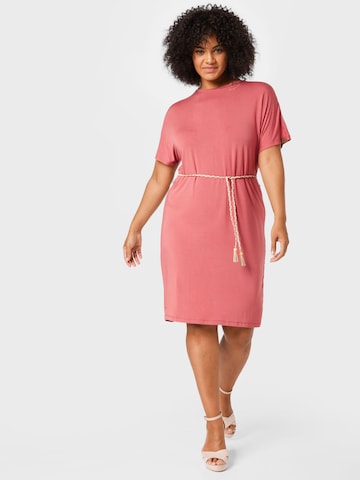 Ragwear Plus Kleid 'KASS' in Pink: predná strana