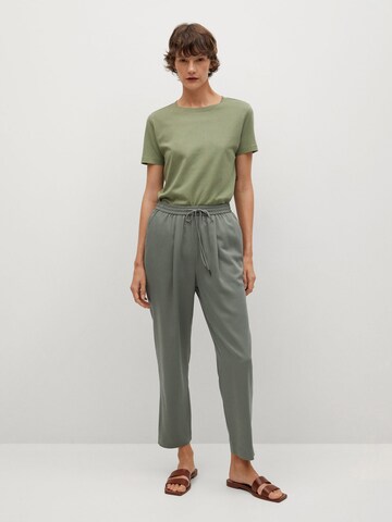 MANGO Tapered Hose 'Fluido' in Grün