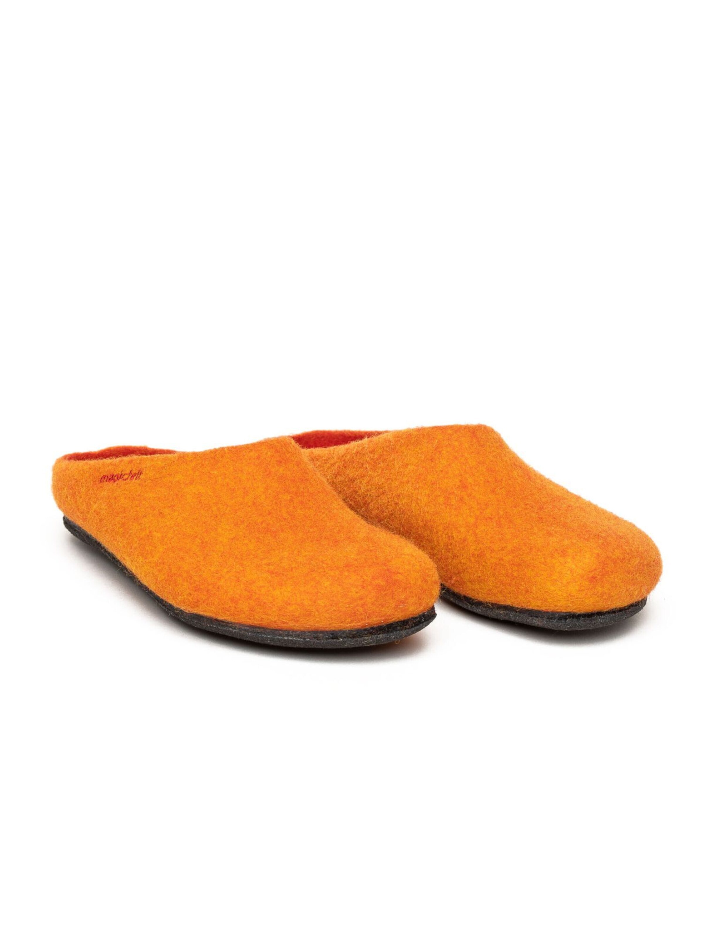 MagicFelt Slippers 'Filzpantoffel Magicfelt 709' in Orange