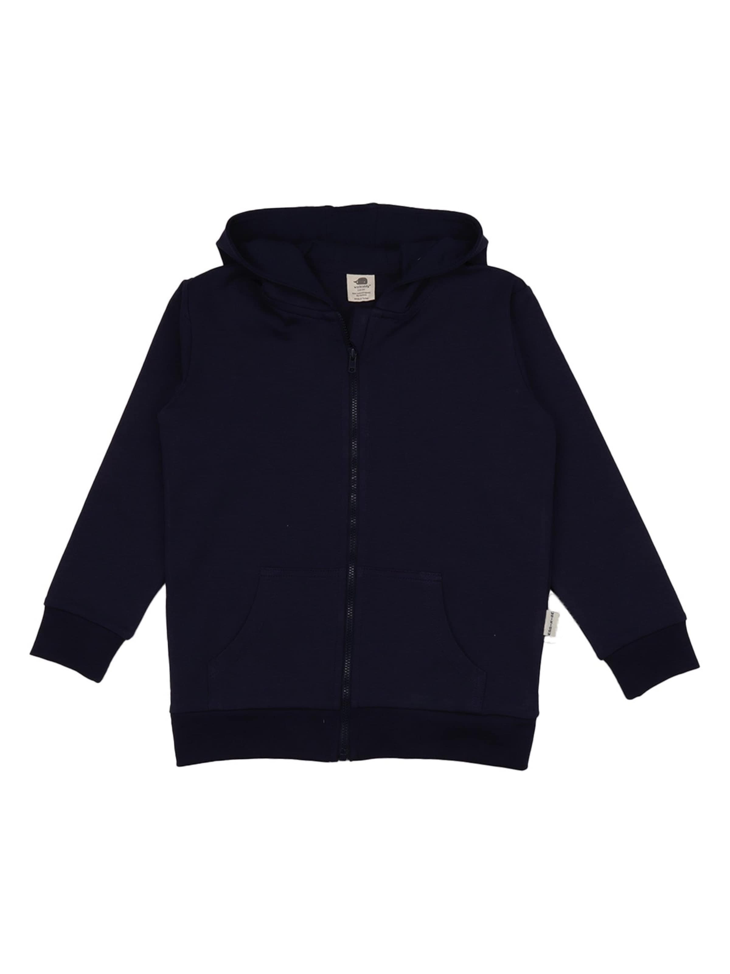 Walkiddy Sweatjacke 'Walkiddy - Dark Wave Sweat Jacket'‌‌ in Blau: Vorderseite