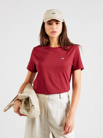 GANT - Camiseta en rojo: frente