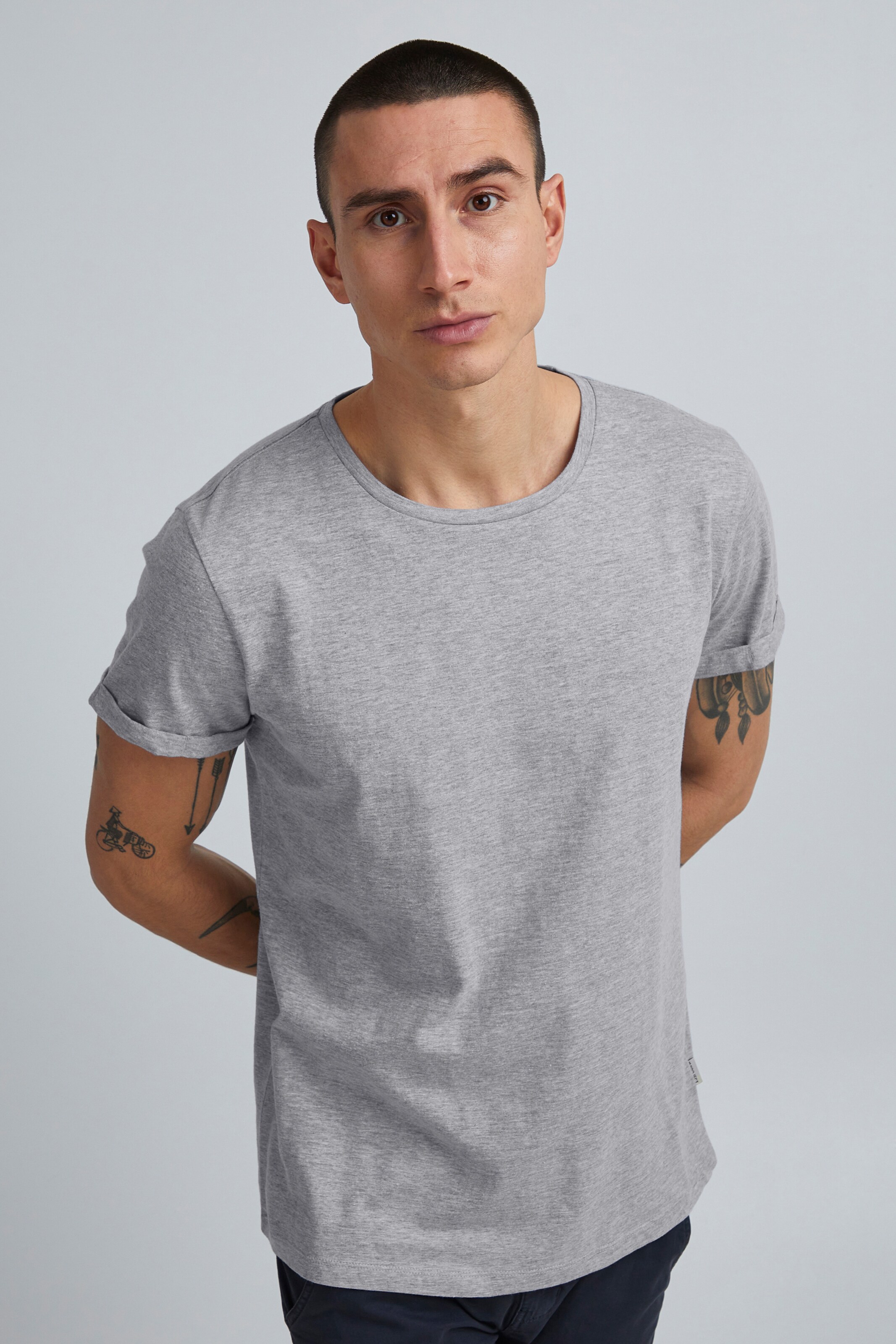 Männer Große Größen 11 Project T-Shirt 'AIKO' in Grau, Stone - RH74942 Männer Große Größen 11 Project T-Shirt 'AIKO' in Grau, Stone - RH74942