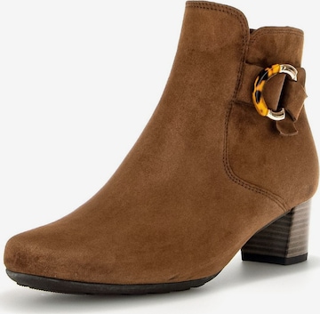 GABOR Booties in Brown: front