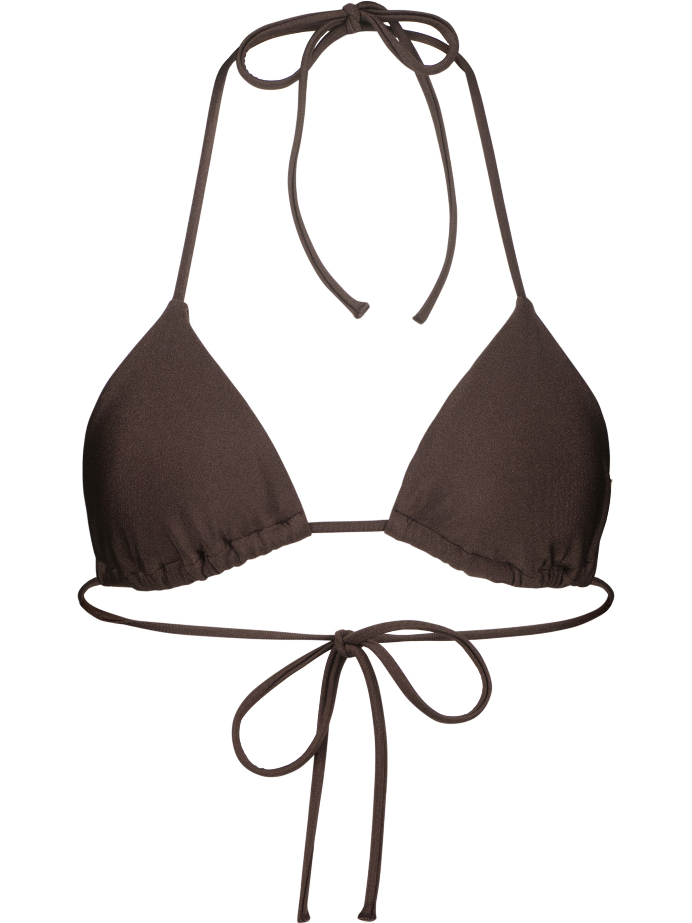 alife & kickin Τρίγωνο Τοπ μπικίνι σε καφέ: μπροστά