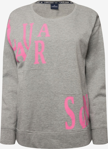 LAURASØN Sweatshirt in Grey: front