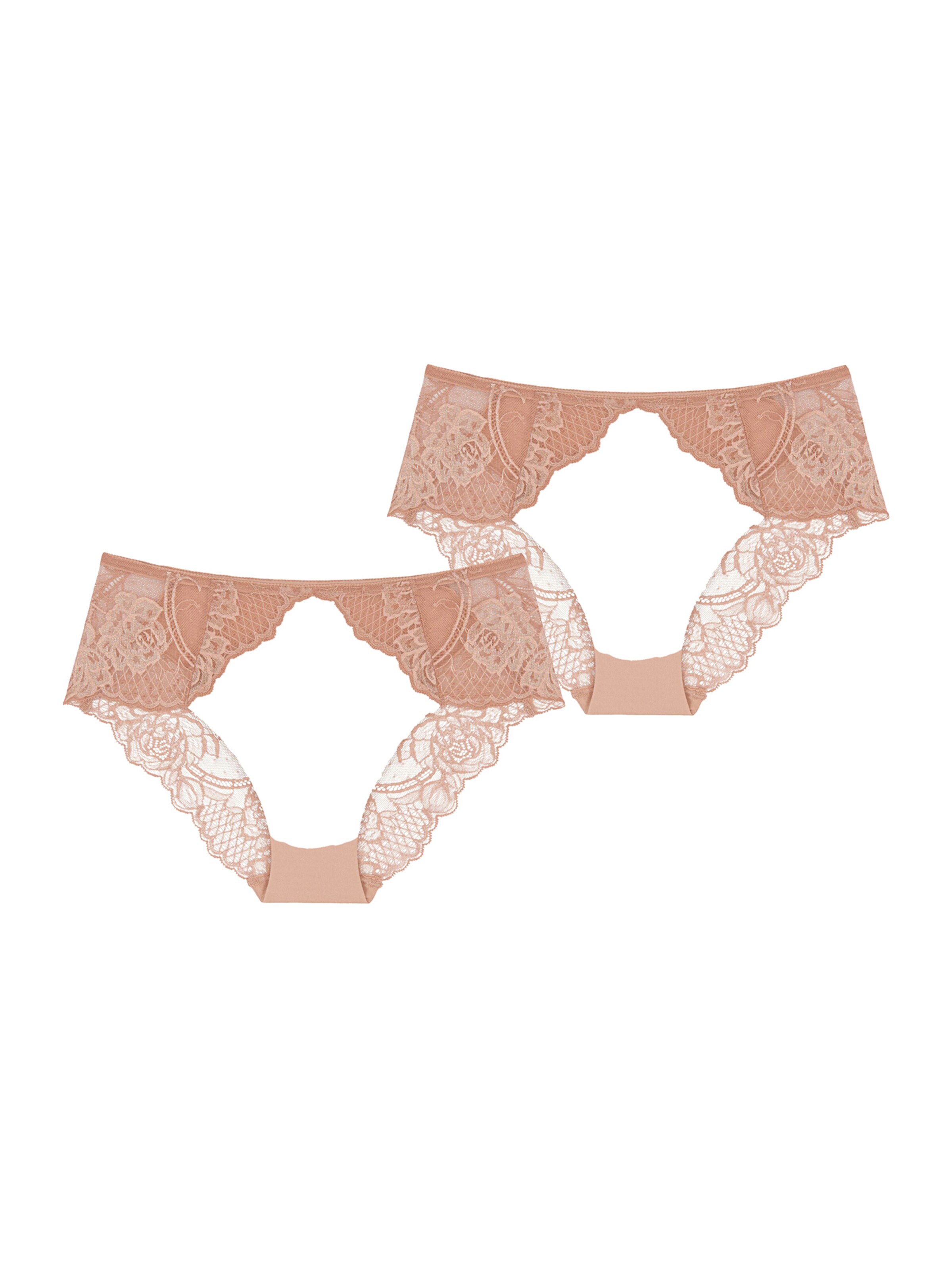 Slip ' Wild Peony Florale ' TRIUMPH en rose : devant