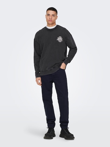 Only & Sons Sweatshirt i svart