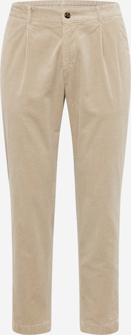 JOOP! Regular Pleat-front trousers 'Lester' in Beige: front