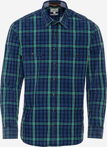 CAMEL ACTIVE Regular fit Button Up Shirt in Blue: front