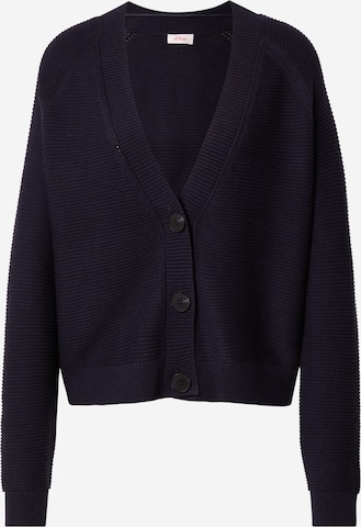 s.Oliver Knit Cardigan in Blue: front