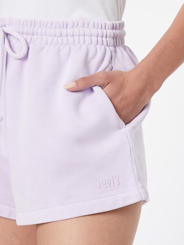 purpurinė LEVI'S ® Laisvas Kelnės 'Snack Sweatshort'