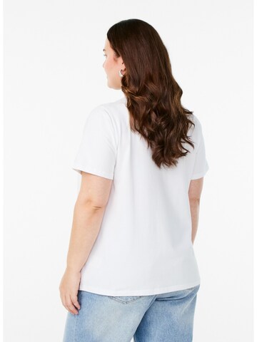 T-shirt 'Velin' Zizzi en blanc