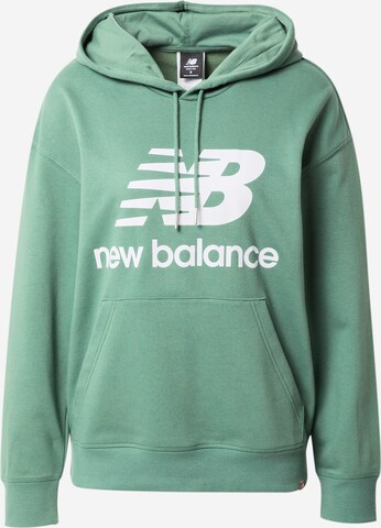 new balance Μπλούζα φούτερ σε πράσινο: μπροστά