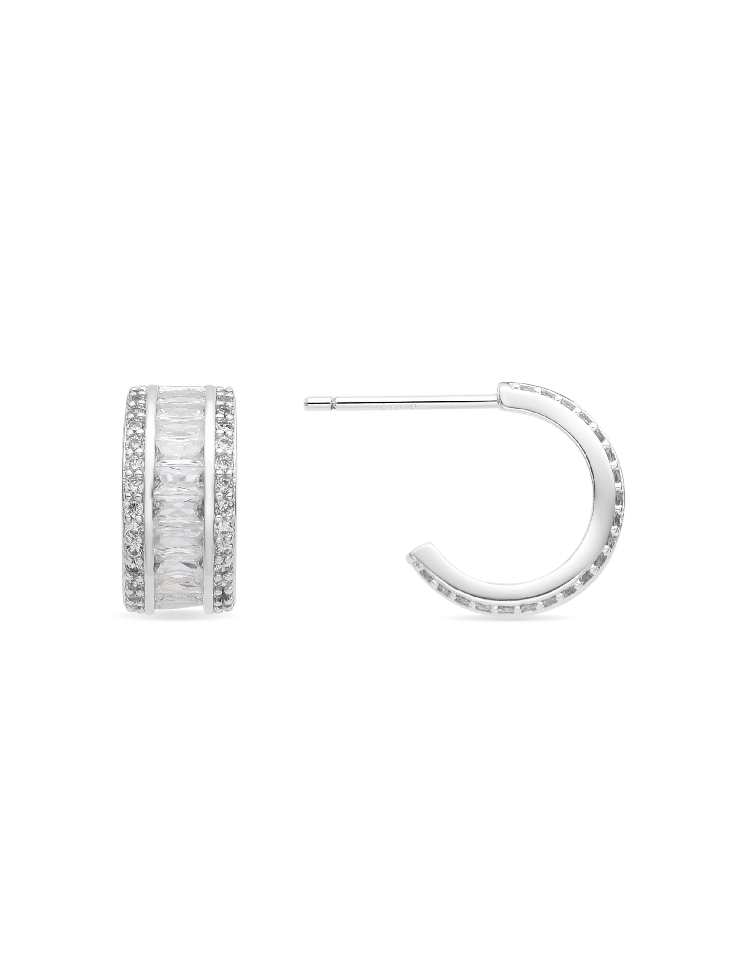 Luxenter Earrings 'Squil' in Silver