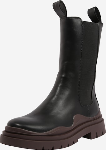 Public Desire - Botas Chelsea 'CHERRY' en negro: frente