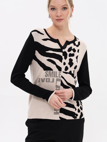 Passioni Pullover in Beige: Vorderseite
