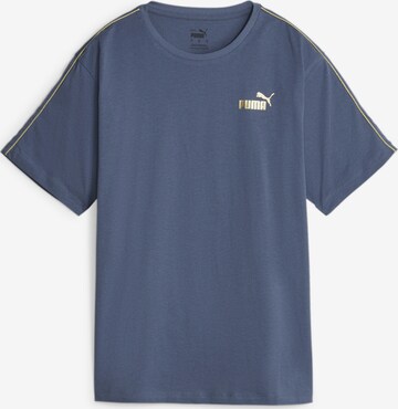 PUMA Funktionsshirt 'ESS+ MINIMAL GOLD' in Blau: predná strana