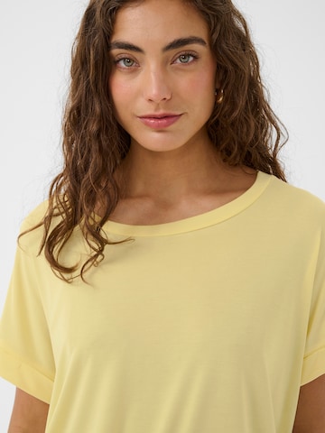 CULTURE - Camiseta 'Kajsa' en amarillo